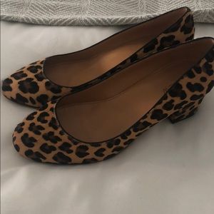 J. Crew Leopard heels 7.5